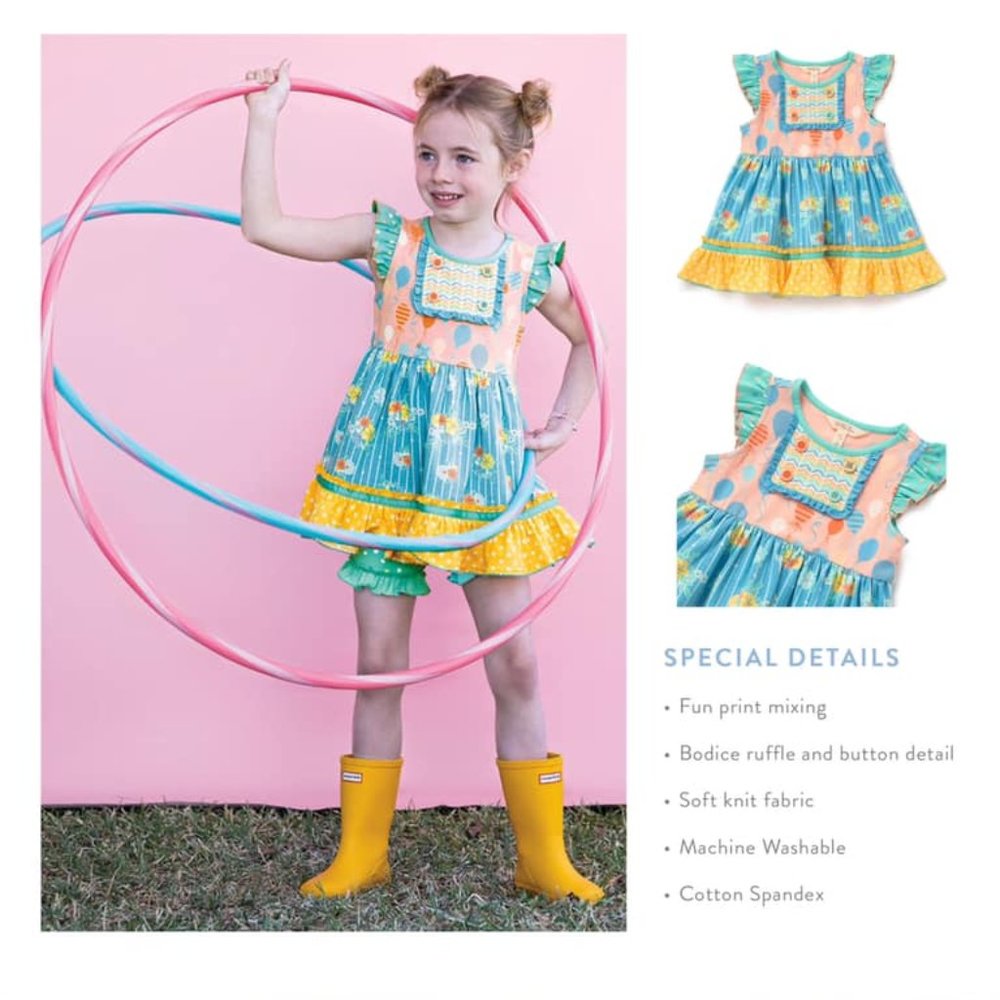 Matilda Jane - Balloon Play Tunic - Sz 8 - NWT